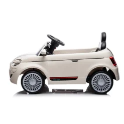 Auto elettrica Nuova Fiat 500 bianca per bambini - Mazzeo Giocattoli