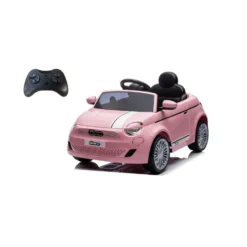 Auto elettrica Nuova Fiat 500 rosa per bambini - Mazzeo Giocattoli