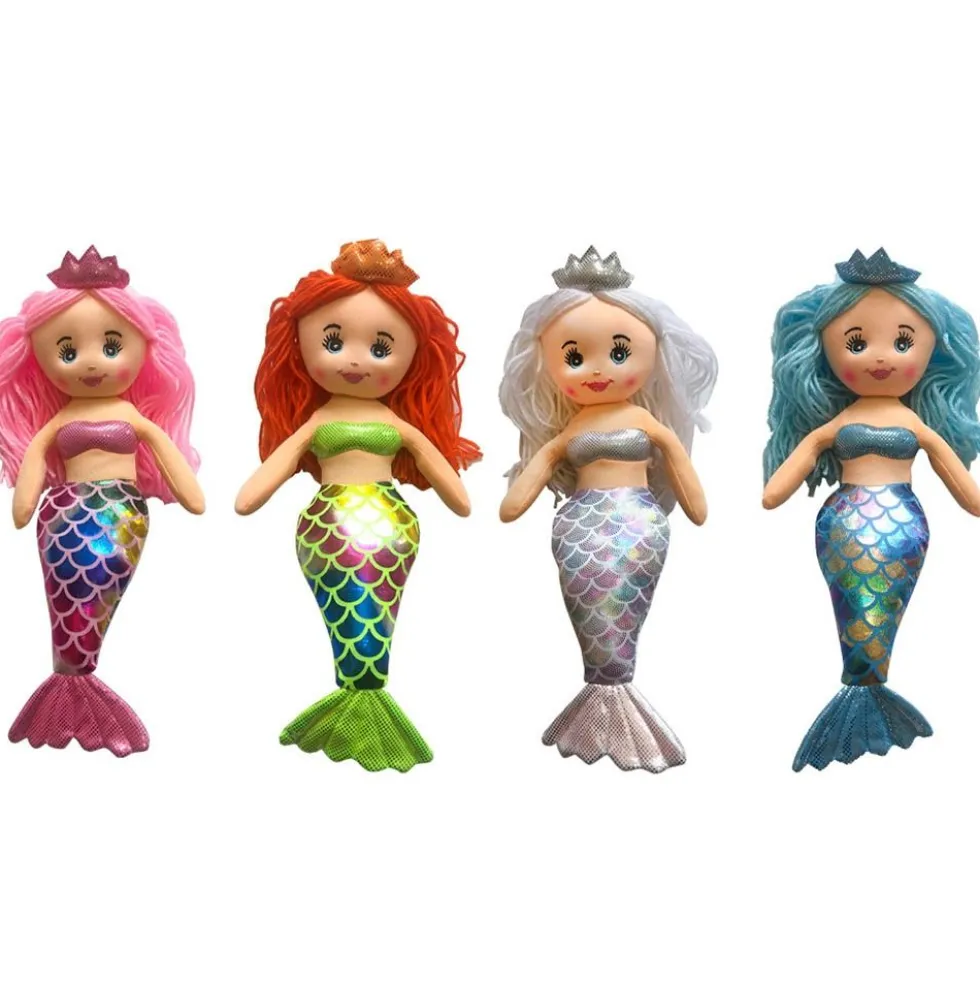 Bambola di pezza Sirena 35 cm - Mazzeo Giocattoli