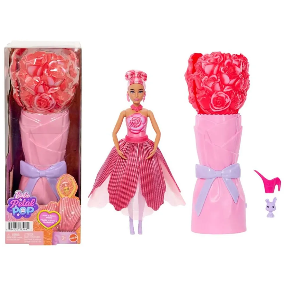 Barbie Flower Reveal Rosa Rossa Bambola 30 cm - Mattel