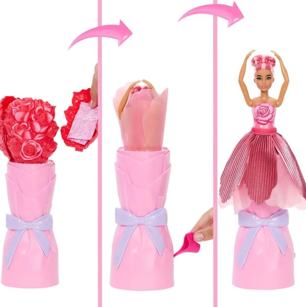 Barbie Flower Reveal Rosa Rossa Bambola 30 cm - Mattel