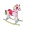 Cavallo a dondolo unicorno con sella per bambini - Mazzeo Giocattoli