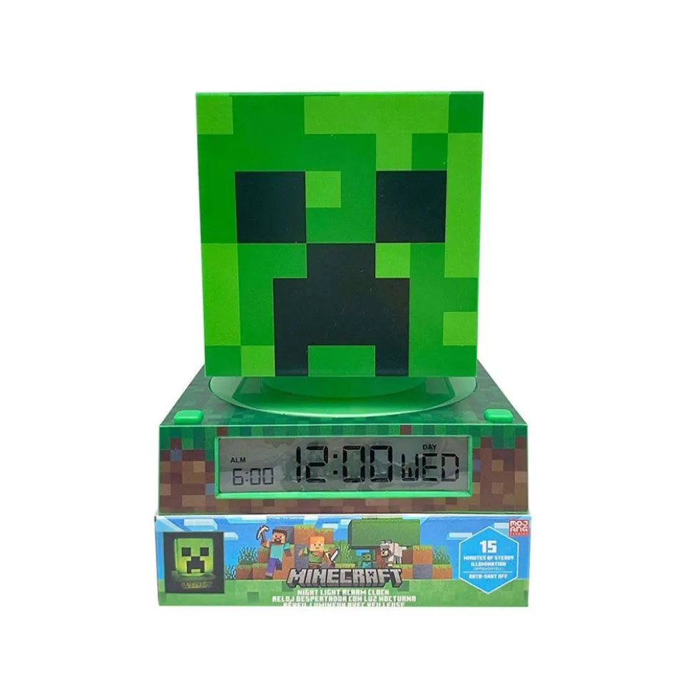 Lampada 3D Minecraft con Sveglia e Data – Kids Euroswan