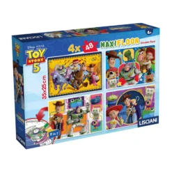 Lisciani Giochi Toy Story 5 Puzzle Maxi Floor 4x48 Pezzi Double Face