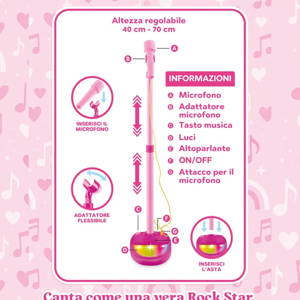 Microfono Dolce Star - Mazzeo Giocattoli