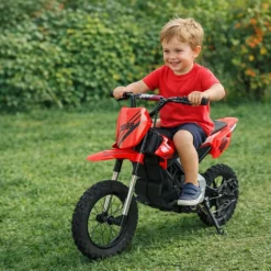 Motocross Elettrico Rosso per Bambini 250W – Mazzeo Giocattoli