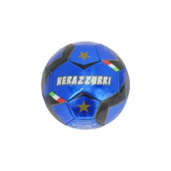 Pallone da Calcio misura 2 nero/azzurro - Mazzeo Giocattoli