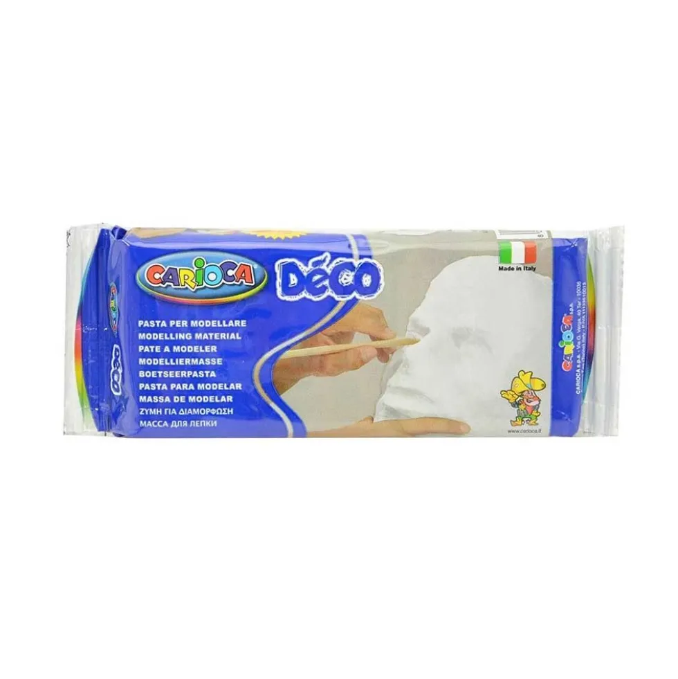 Pasta modellabile Decò bianca in confezione da 500gr - Carioca