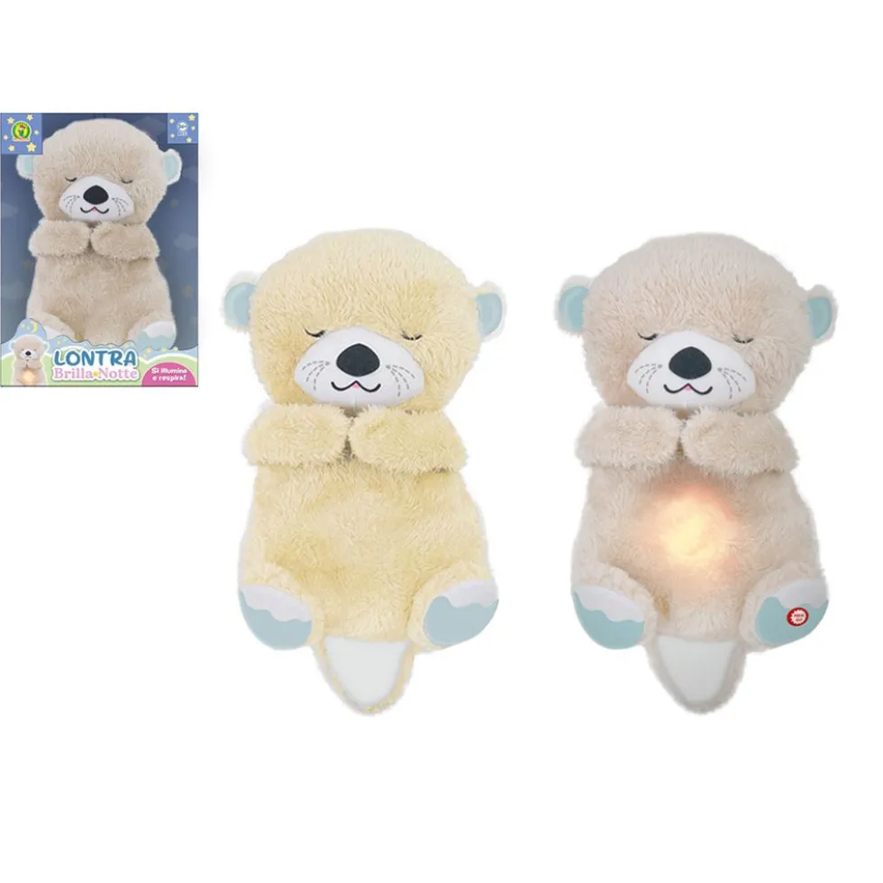 Peluche Lontra brillanotte 25 cm - Mazzeo Giocattoli