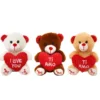 Peluche orso con cuore morbidì 15 cm - Mazzeo Giocattoli