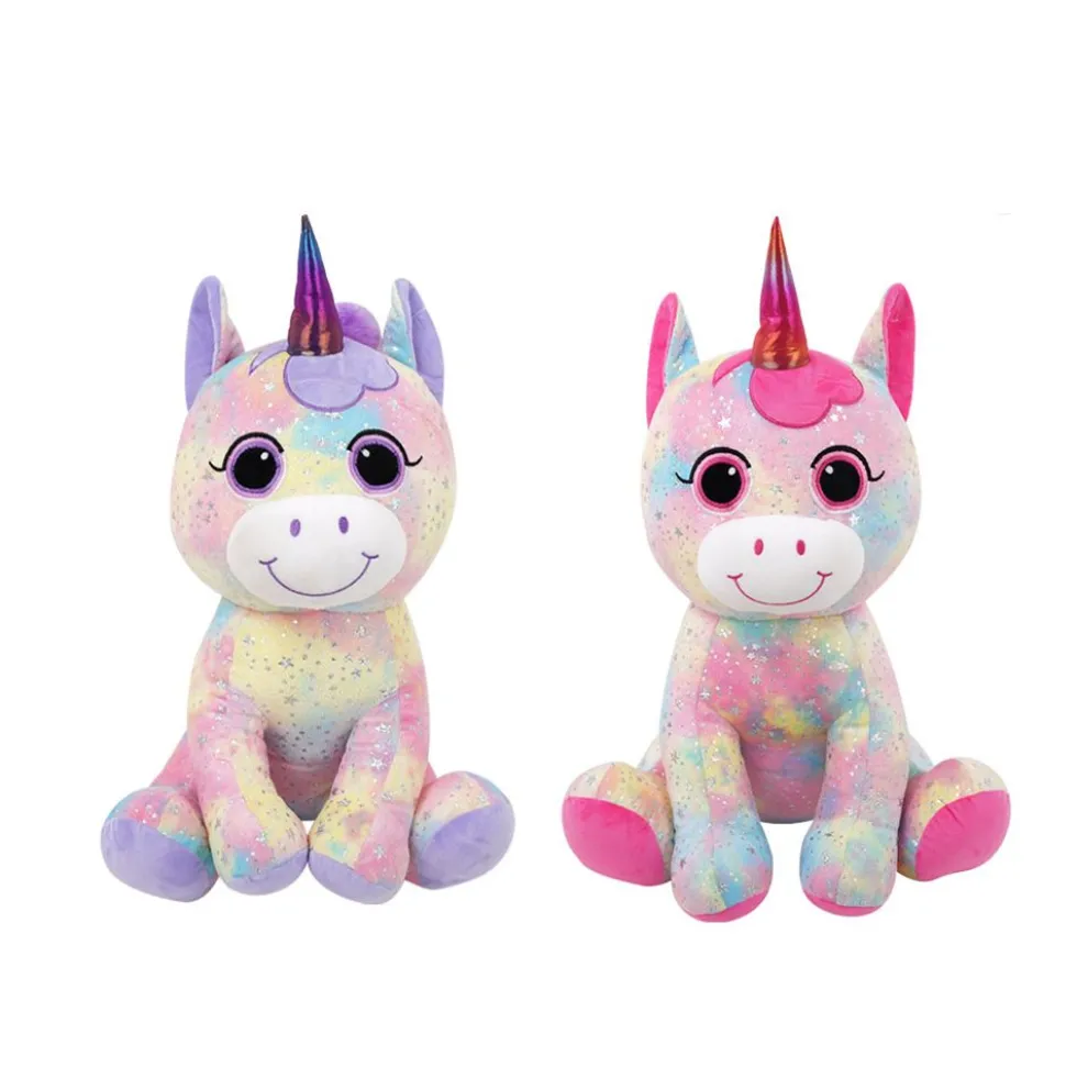 Peluche unicorno multicolore 33 cm - Mazzeo Giocattoli