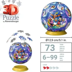 Puzzle 3D Ball Disney 72 Pezzi – Ravensburger