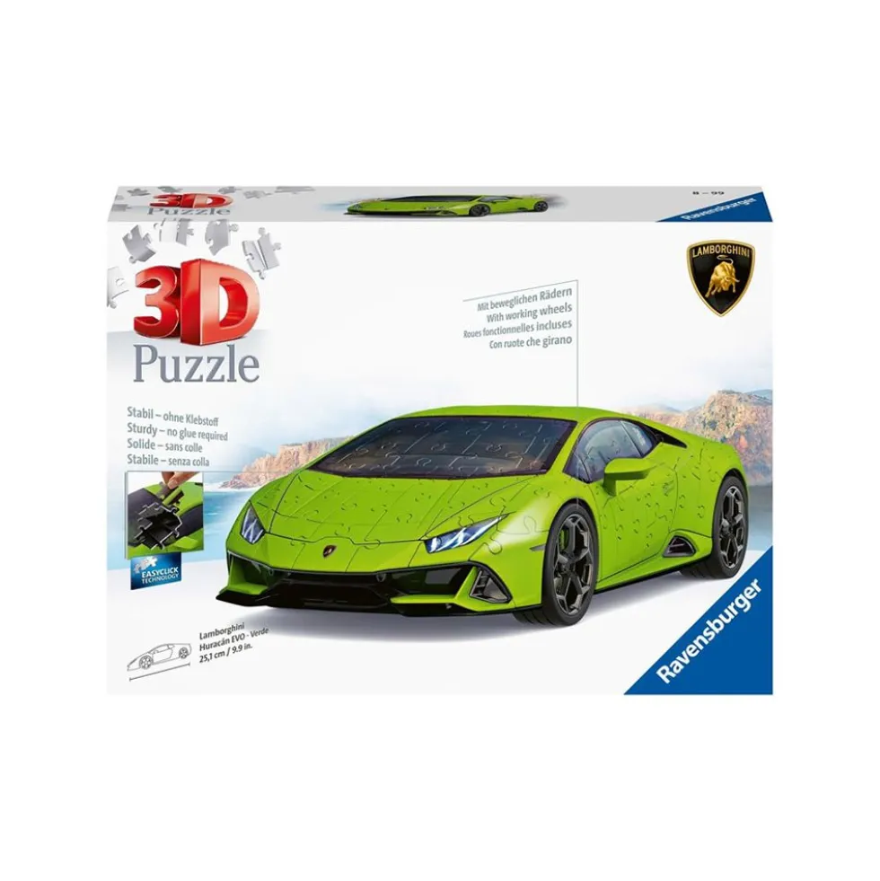 Puzzle Lamborghini 3D Huraca'n Evo Verde - Ravensburger