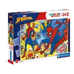Puzzle Supercolor Maxi 24 pz Spider Man - Clementoni