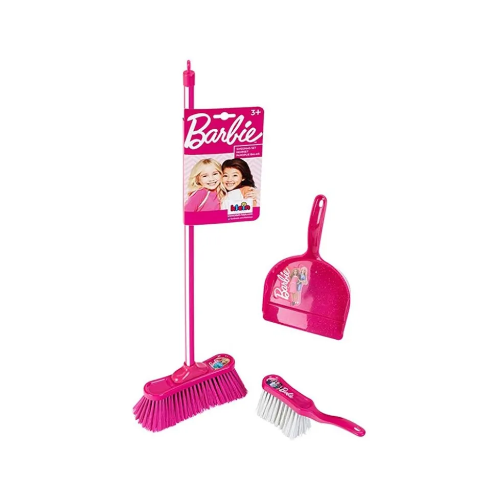 Set Barbie con scopa e paletta