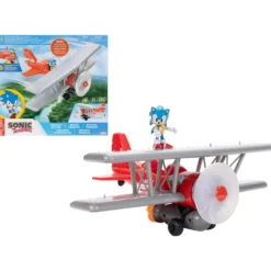 Sonic The Hedgehog Biplano Tornado Jakks Pacific