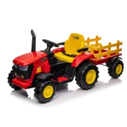 Trattore cavalcabile rosso elettrico per bambino - Mazzeo Giocattoli