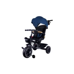 Triciclo blu con cappotta per bambino - Mazzeo Giocattoli