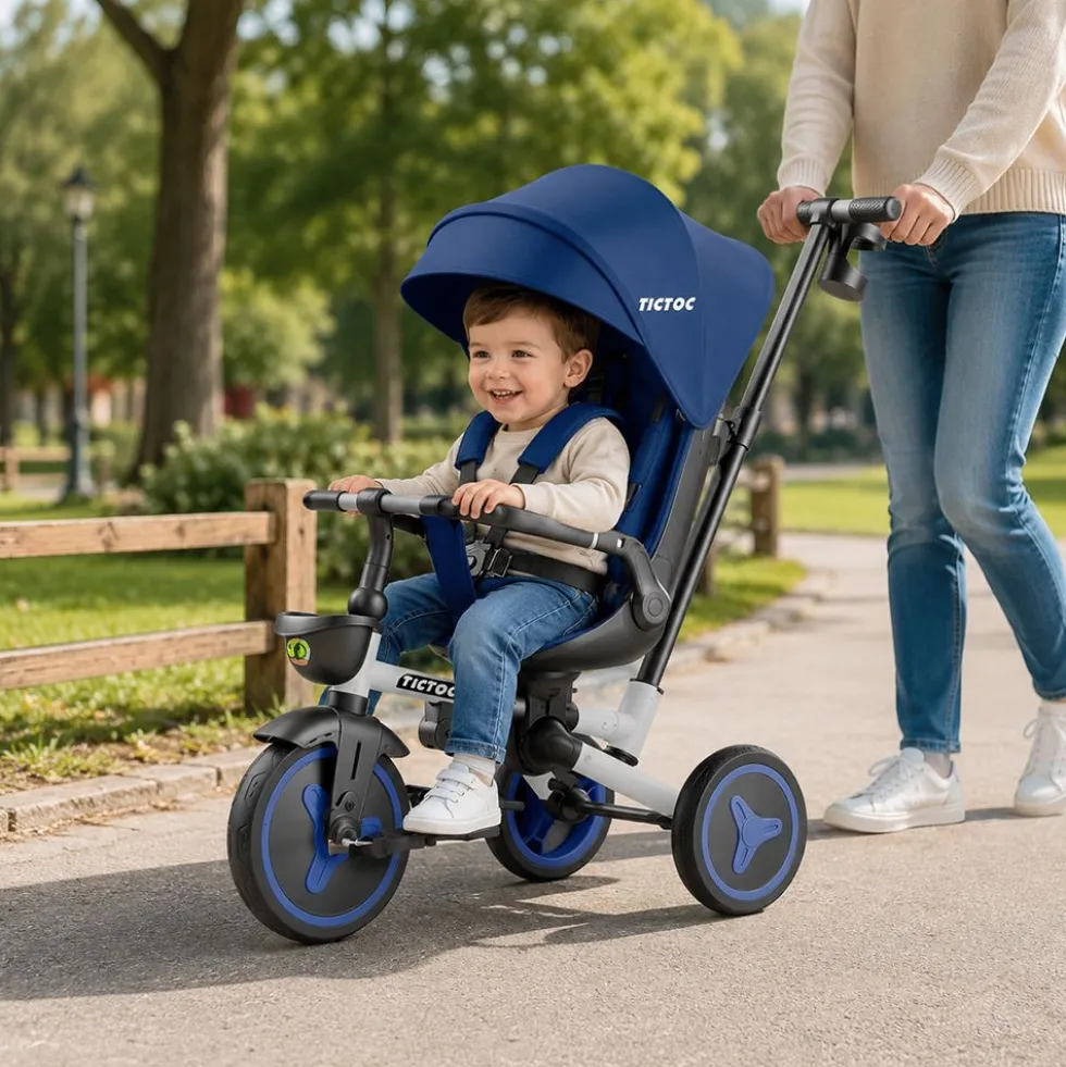 Triciclo Tic Toc Blue per Bimbo - Mazzeo Giocattoli