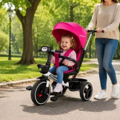 Triciclo Trilogy rosa per Bimba - Mazzeo Giocattoli