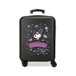Trolley Kuromi Wonder 55 cm Bianco Fucsia ABS 35L 4 Ruote
